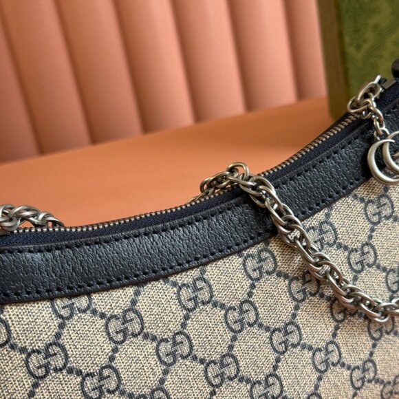 Gucci Navy Blue Ophidia Small Shoulder Bag, - Picture 3 of 9